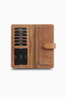 Guard Antique Taba Leather Phone Wallet with Card and Money Slot 100345781