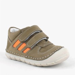 Baby Boy Shoes - حذاء أطفال جلد طبيعي كاكي فيرست ستيب للجنسين 100316958 - Turkey