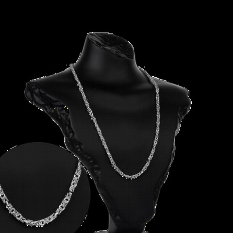 Necklace - سلسلة فضية صناعة يدوية 100350212 - Turkey