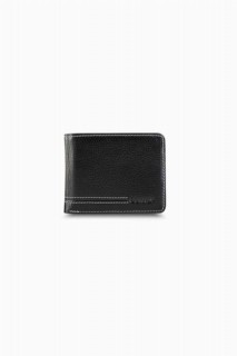 Leather - تفاصيل غرزة محفظة جلدية سوداء للرجال 100345647 - Turkey