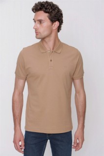 Men's Safari Basic Plain 100% Cotton Dynamic Fit Comfortable Fit Short Sleeve Polo Neck T-Shirt 100351368