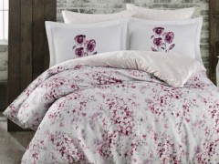 Home Product - Jimena Cotton Satin Double Duvet Cover Set Pink 100331704 - Turkey