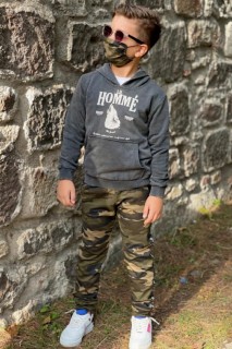 Boys Homme Camouflage Tracksuit 100326643