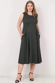 Plus Size Pocket Dress 100276058