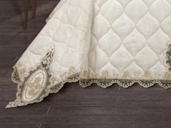 Dowry Quilted Bedspread Emerald Cream 100342476