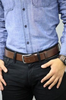 Leather - Guard Brown Leather Belt 100345945 - Turkey