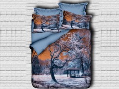 Duvet Cover Sets - Best Class Digital bedrucktes 3D-Bettbezug-Set für Doppelbetten Foliage 100257642 - Turkey