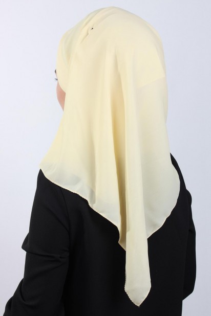 4 Draped Hijab Shawl Yellow 100285087