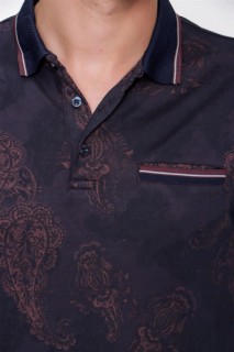 Men's Light Brown Interlock Trend Dynamic Fit Comfortable Fit Short Sleeve T-Shirt 100350825