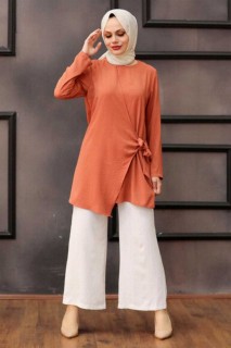 Cloth set - Terra Cotta Hijab Dual Suit 100337749 - Turkey
