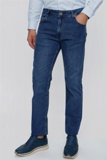 pants - بنطلون جينز دينيم دينيم دينم أزرق للرجال من نيكول 100350965 - Turkey
