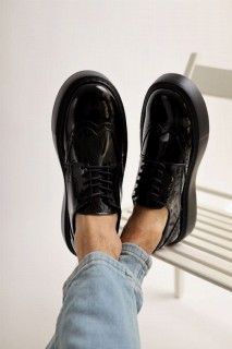 Patent Leather Men's Shoes BLACK 100351662