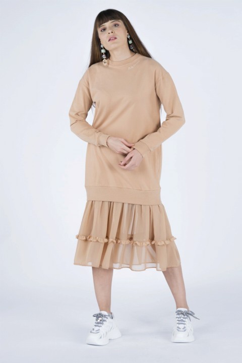 Daily Dress - فستان نسائي من الشيفون الست 100326345 - Turkey