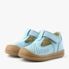 Shaun Genuine Leather Blue Anatomic Baby Sandals 100352393