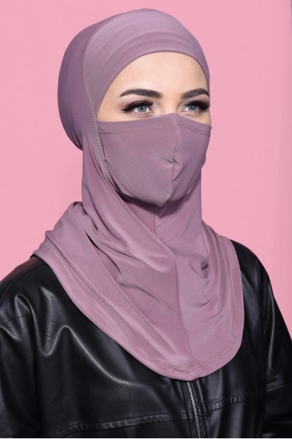 Ready to wear Hijab-Shawl - Hijab Sport Masqué Rose Séchée - Turkey