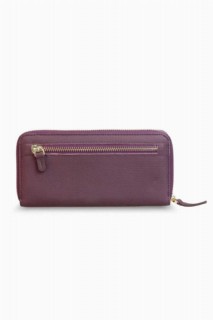 Purple Leather Women's Wallet 100345751