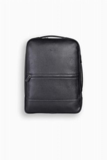 Handbags - حقيبة ظهر وحقيبة يد جارد من الجلد الطبيعي الأسود النحيف 100345610 - Turkey