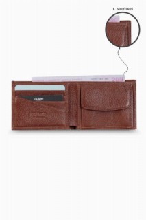Coin Tobacco Tan Genuine Leather Horizontal Men's Wallet 100346305