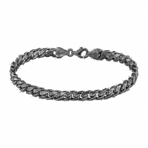Knitted Model Silver Chain Bracelet 100349894