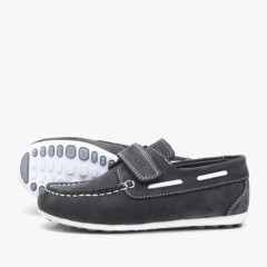 Rakerplus Genuine Leather Gray Summer School Shoes for Boys 100278717