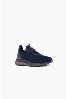 Men's Navy Blue Casual Knitwear Shoes 100350900