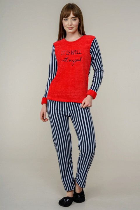 Lingerie & Pajamas - Women's Line Detailed Pajamas Set 100342497 - Turkey