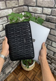 Briefcase & Laptop Bag - Schwarze Clutch mit Guard-Stickereimuster 100345672 - Turkey