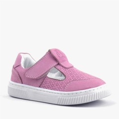 Baby Girl Shoes - Bheem Genuine Leather Pink Baby Sneaker Sandals 100352458 - Turkey