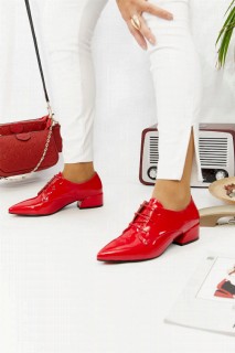 Heels & Courts - حذاء بريا بكعب جلد أحمر لامع أحمر 100343053 - Turkey