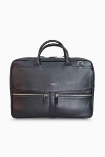 Men Shoes-Bags & Other - Guard Black Mega Size Laptop Entry Leather Briefcase 100345207 - Turkey