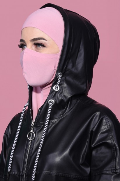Masked Sport Hijab Powder Pink 100285373