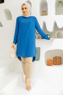 Clothes - İndigo Blue Hijab Tunic 100339974 - Turkey