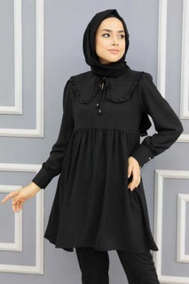 Tunic - Black Hijab Tunic 100341618 - Turkey