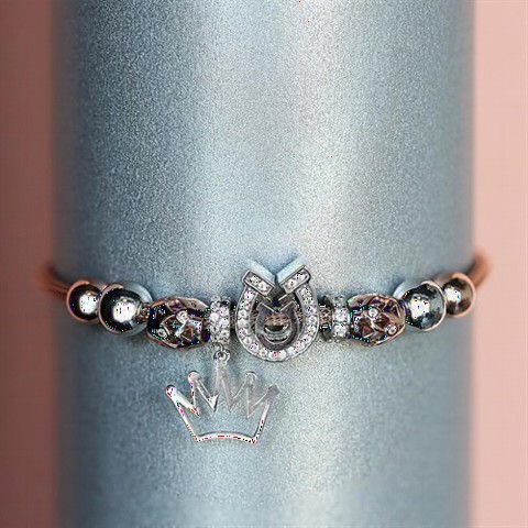 Rose Pieced Women's Sterling Silver Bracelet 100347295