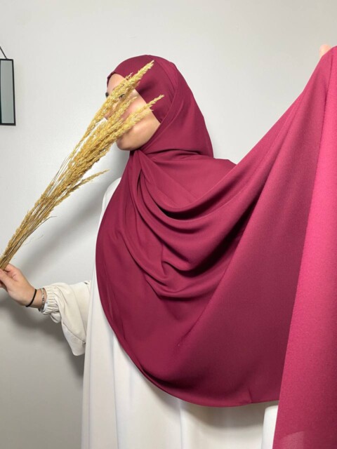 Crepe Premium - Hijab PAE - Bordeau - Turkey