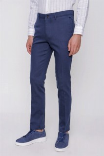 pants - Men's Sax Dinamic Fit Relaxed Cut Chino Linen Pants 100351270 - Turkey
