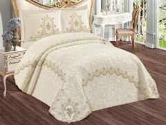 Blanket - Carmen French Guipure 6 Piece Blanket Set Cream 100342478 - Turkey