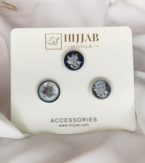 Hijab Accessories - 3 Pcs ( 3 pair ) Islam Women Scarves Magnetic Brooch Pin 100298859 - Turkey