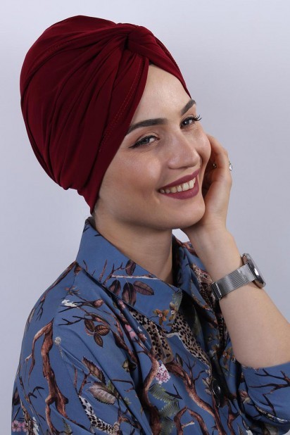 Woman - Dolama Bonnet Claret Red 100285236 - Turkey