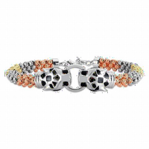 Bracelet - Lion Mouth Women's Sterling Silver Bracelet 100347297 - Turkey