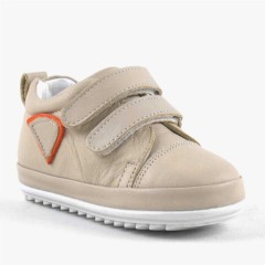 Baby Boy Shoes - Chaussures pour tout-petit en cuir véritable marron crème First Step 100278842 - Turkey