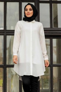 Tunic - White Hijab Tunic 100332941 - Turkey