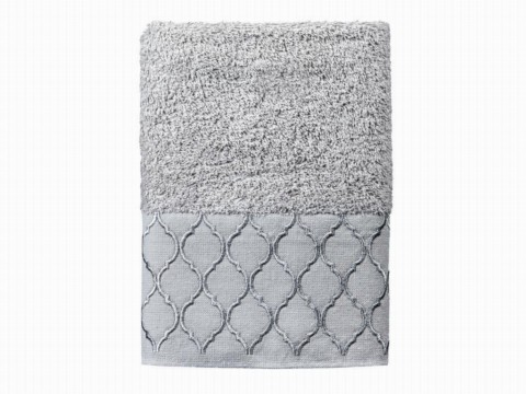 Dowry Land Set of 6 Ares Hand Face Towel Gray White 100329735