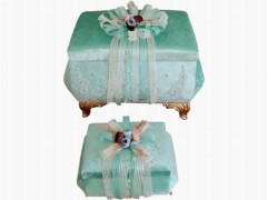 Dowry box - Luxury Velvet 2er-Pack Mitgifttruhe Mint 100259985 - Turkey