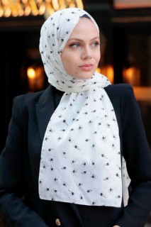 Other Shawls - Ecru Hijab Shawl 100339169 - Turkey