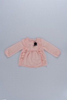 Clothes - Girl's Shirt with Pompom 100326193 - Turkey