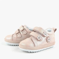 Genuine Leather Powder Anatomic Baby Girls First Step Shoes 100316962