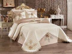 Bed Covers - Couvre-lit de dot Gulperi Crème Cappucino 100280301 - Turkey