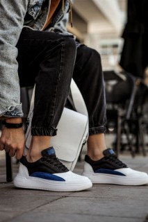 Shoes - Mens Shoes WHITE/SAX BLUE/BLACK 100342086 - Turkey