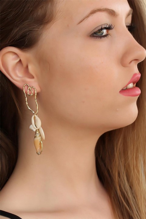 jewelry - Sea Shell Women's Earrings 100318720 - Turkey